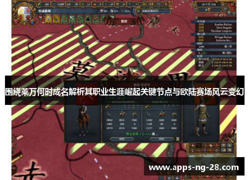 围绕莱万何时成名解析其职业生涯崛起关键节点与欧陆赛场风云变幻 围绕莱万何时成名解析其职业生涯崛起关键节点与欧陆赛场风云变幻